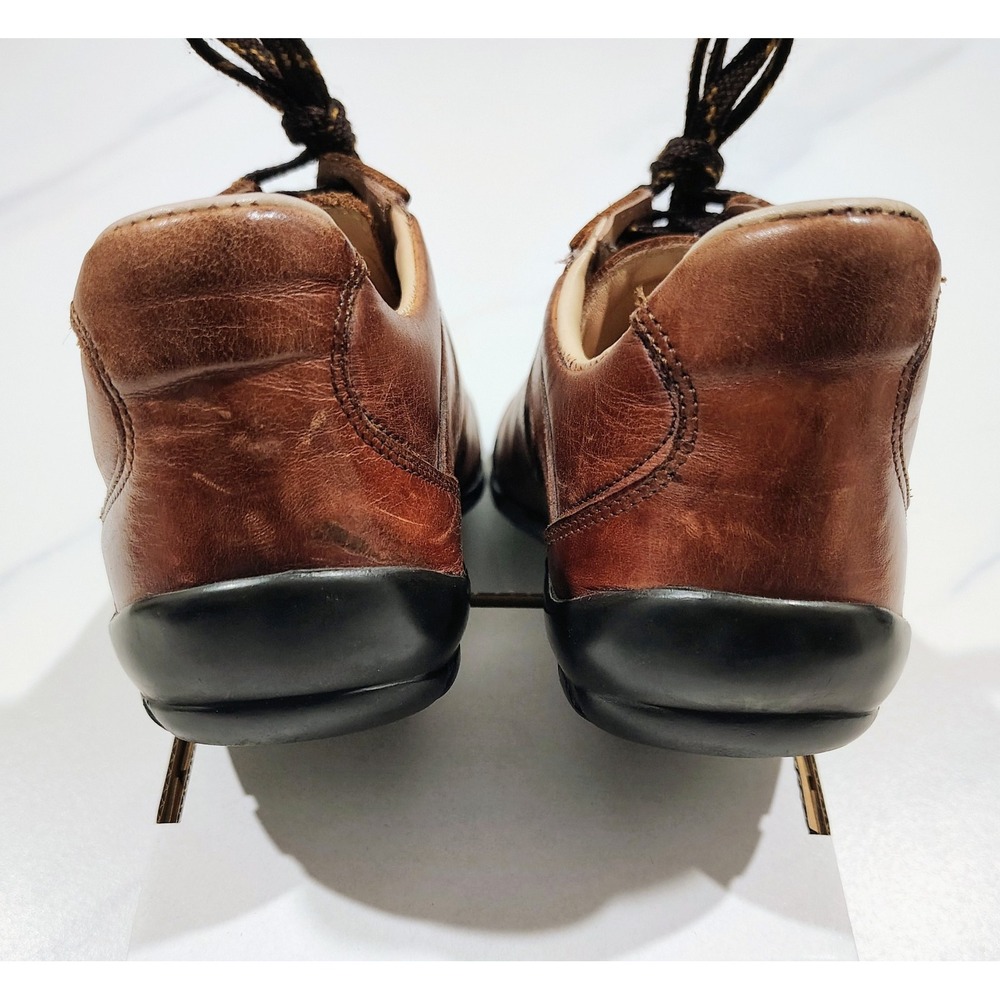 Vtg Allen Edmonds Peyton Sneakers Leather Shoes USA Made 7.5 M Brown - Picture 6 of 7